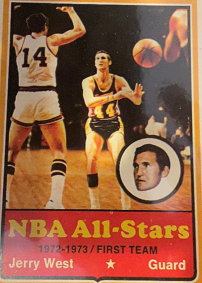 1973 Topps Basketball #100 Jerry West — front