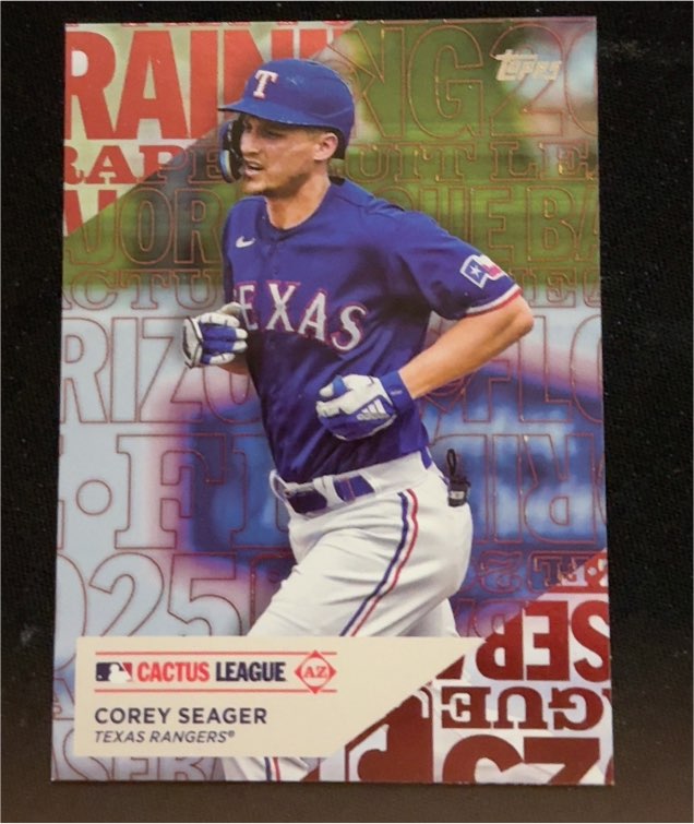 2025 Topps Series 1 #TG-14 Corey Seager Training Grounds — front