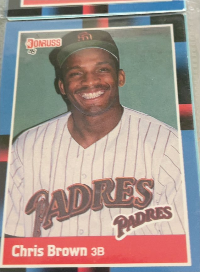 1988 Donruss #483 Chris Brown — front