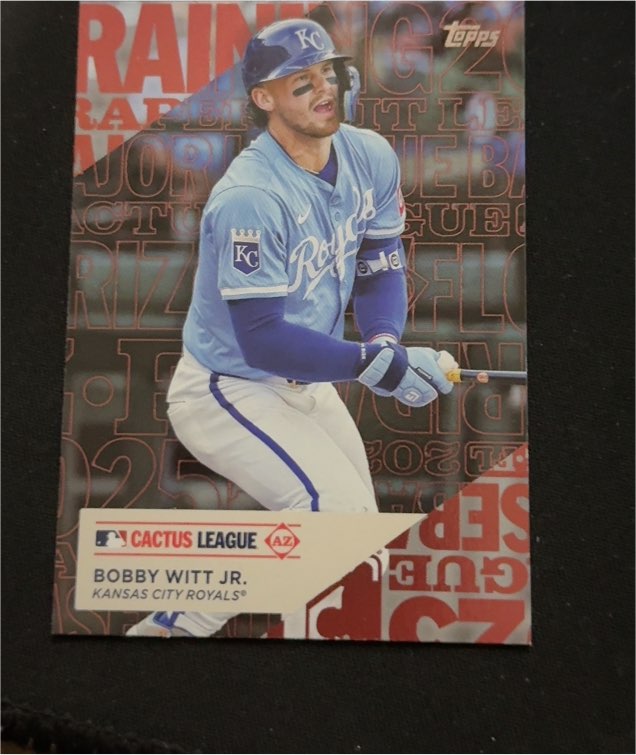 2025 Topps Series 1 Training Grounds #TG-6 Bobby Witt Jr. — front