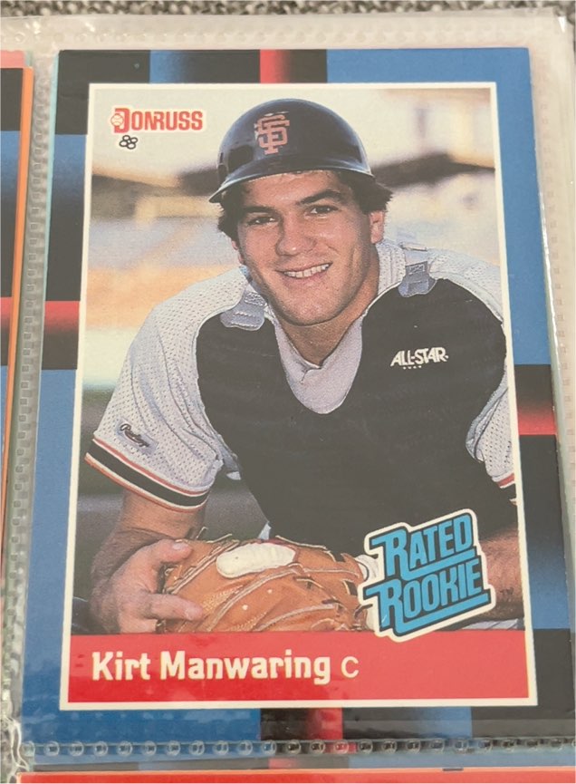 1988 Donruss #39 Kirt Manwaring — front