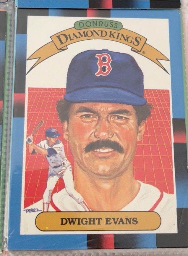 1988 Donruss Diamond Kings #16 Dwight Evans — front