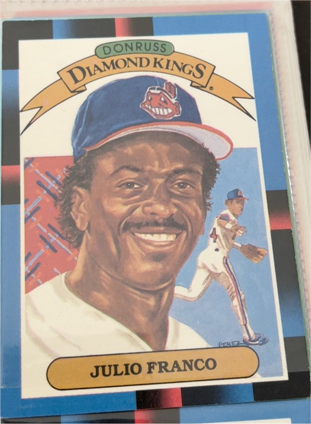 1988 Donruss Diamond Kings #10 Julio Franco — front