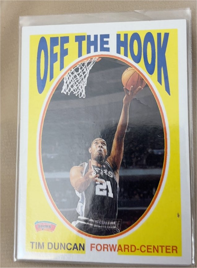 2000-01 Topps Heritage #OH3 Tim Duncan Off the Hook — front