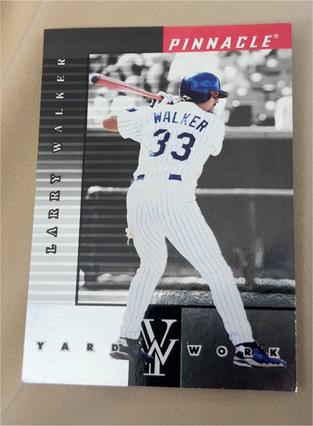 1998 Pinnacle Yard Work #13 Larry Walker — front