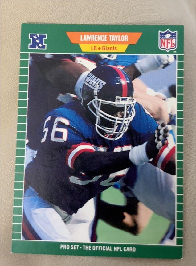 1989 Pro Set #292 Lawrence Taylor New York Giants — front
