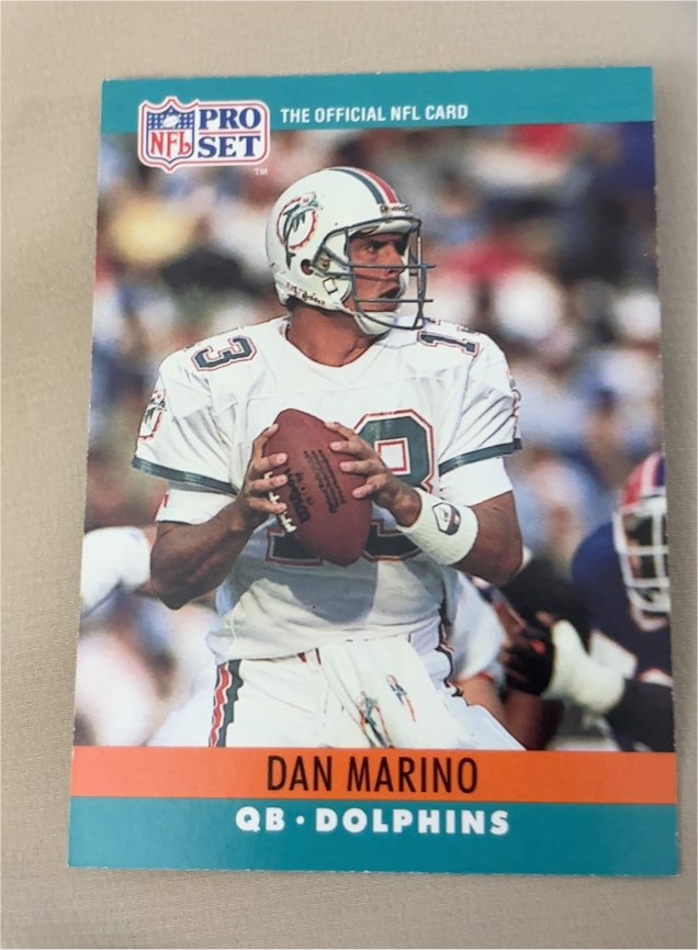 1990 Pro Set #181 Dan Marino — front