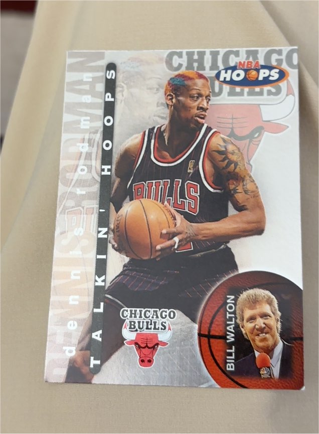 1997-98 NBA Hoops Talkin' Hoops #4 Dennis Rodman — front