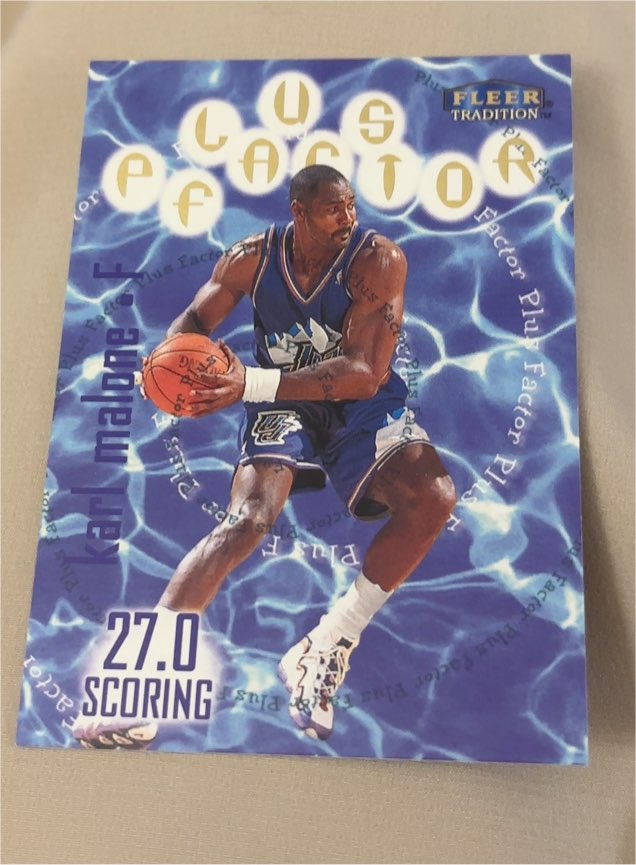 1998-99 Fleer Tradition Plus Factor #144 Karl Malone — front