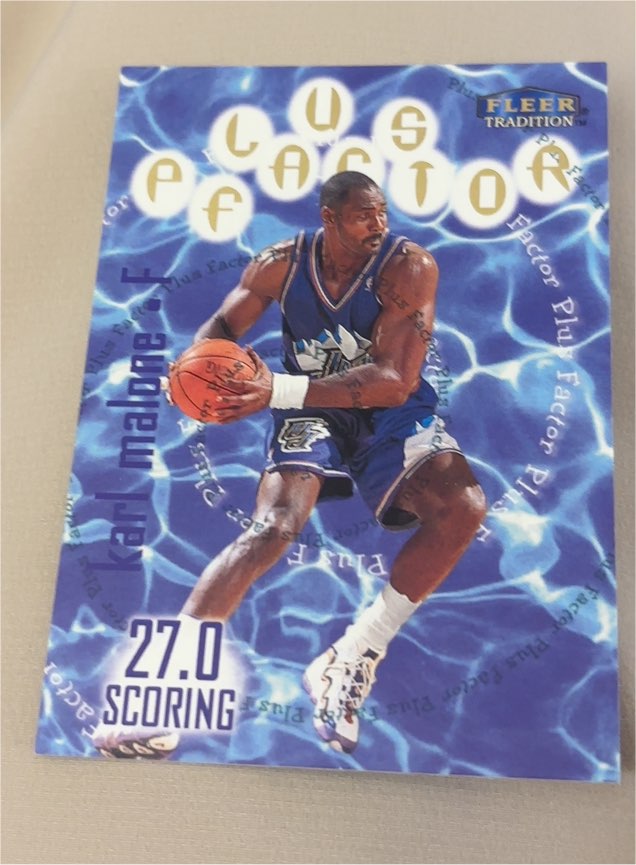 1998-99 Fleer Tradition Plus Factor #144 Karl Malone — front