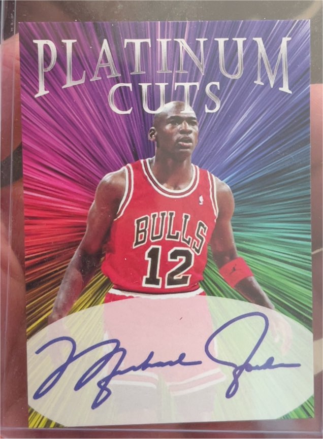 1996 Fleer Platinum Cuts #PC-12 Michael Jordan — front