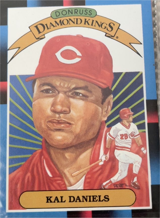 1988 Donruss Diamond Kings #14 Kal Daniels Cincinnati Reds — front
