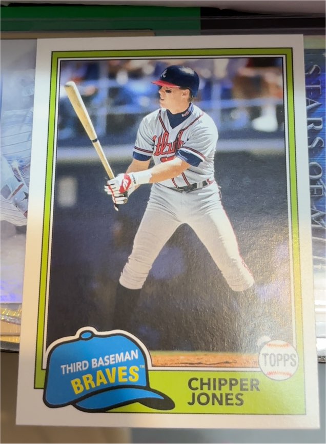 2018 Topps Archives #229 Chipper Jones Atlanta Braves — front