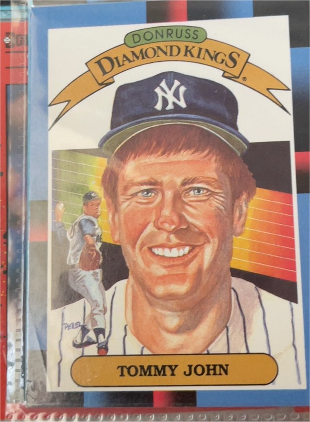 1988 Donruss Diamond Kings #17 Tommy John — front