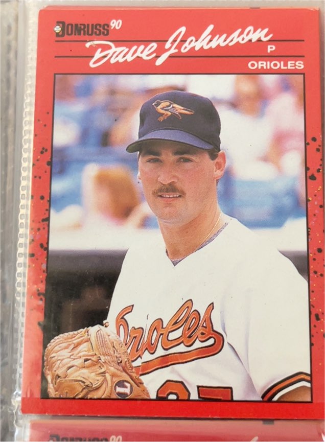 1990 Donruss #702 Dave Johnson — front