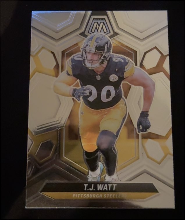 2024 Panini Mosaic #188 T.J. Watt Pittsburgh Steelers — front