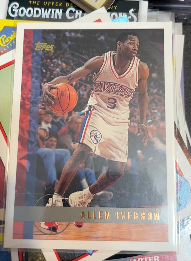 1997-98 Topps #54 Allen Iverson — front