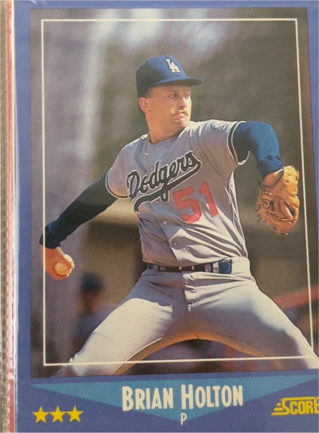 1988 Score #208 Brian Holton — front