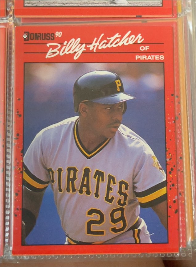 1990 Donruss #616 Billy Hatcher — front