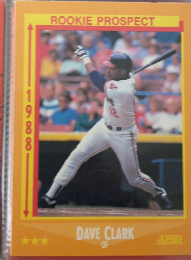 1988 Score #633 Dave Clark — front