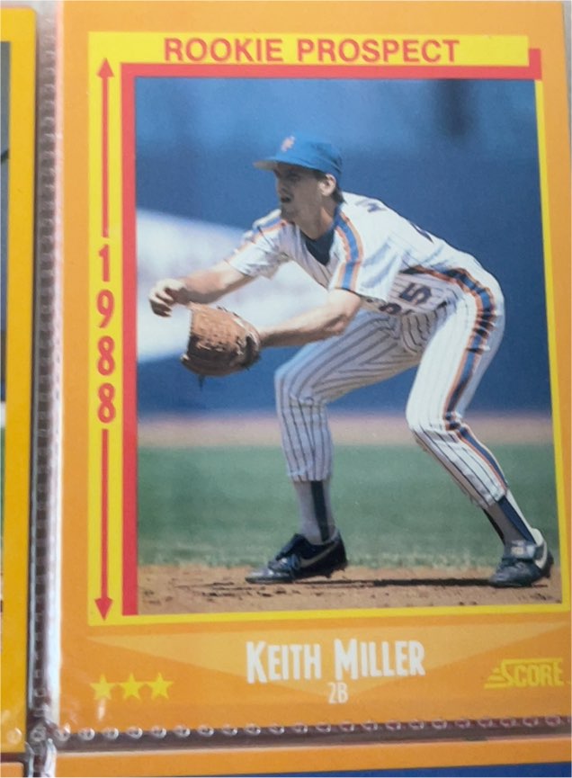 1988 Score #639 Keith Miller — front