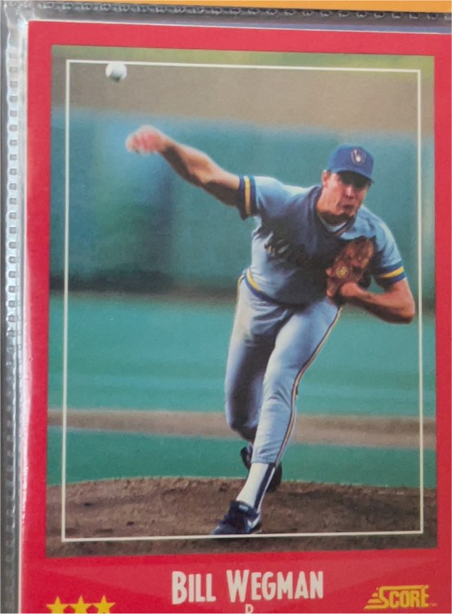1988 Score #296 Bill Wegman — front