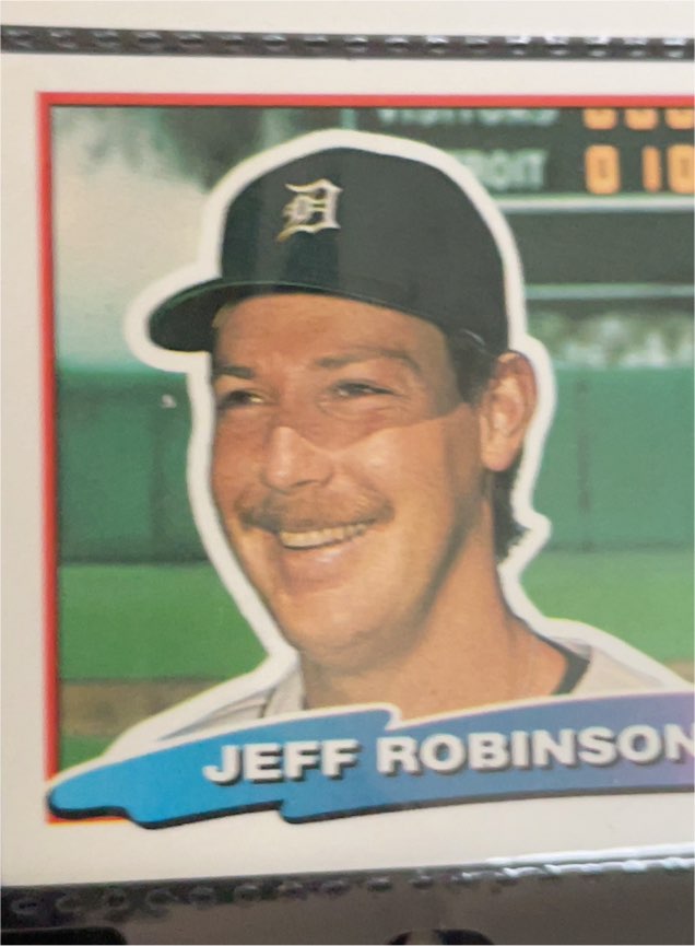 1988 Topps Big #123 Jeff Robinson — front