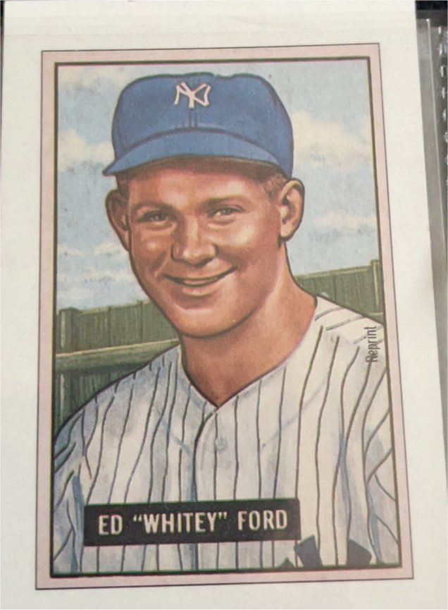 1989 Bowman Reprint Inserts #NNO Ed "Whitey" Ford — front