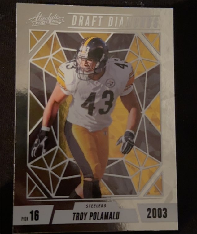 2024 Panini Absolute Draft Diamonds #DD-TPU Troy Polamalu — front