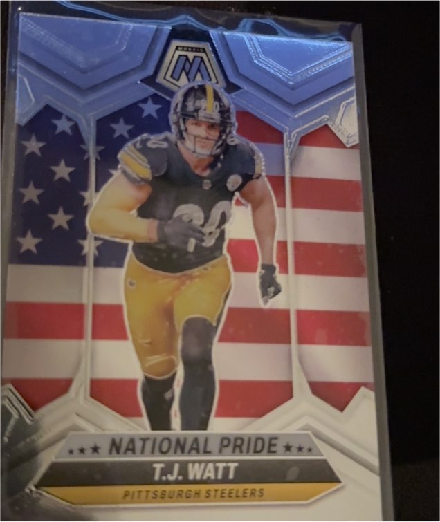 2024 Panini Mosaic #266 T.J. Watt National Pride — front