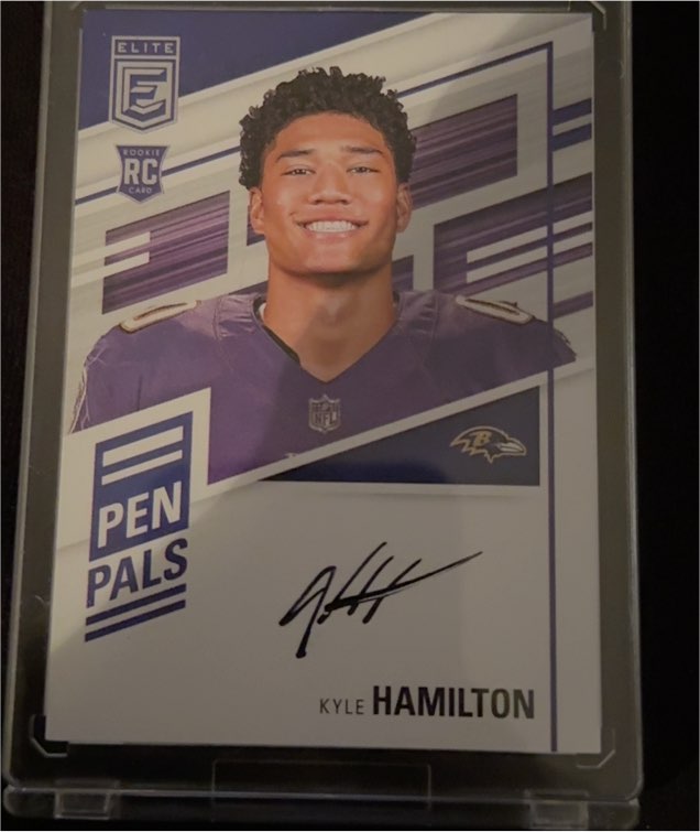 2022 Panini Donruss Elite #PP-KH Kyle Hamilton — front