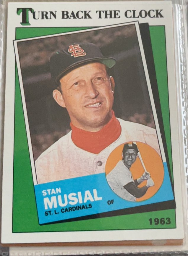 1988 Topps Turn Back the Clock #665 Stan Musial — front