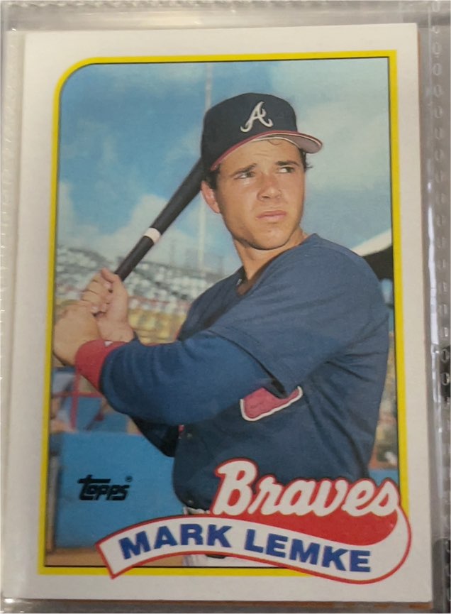 1989 Topps #327 Mark Lemke — front