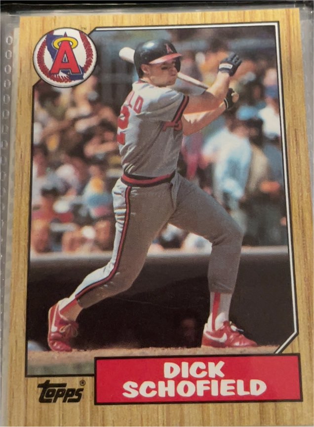 1987 Topps #502 Dick Schofield — front