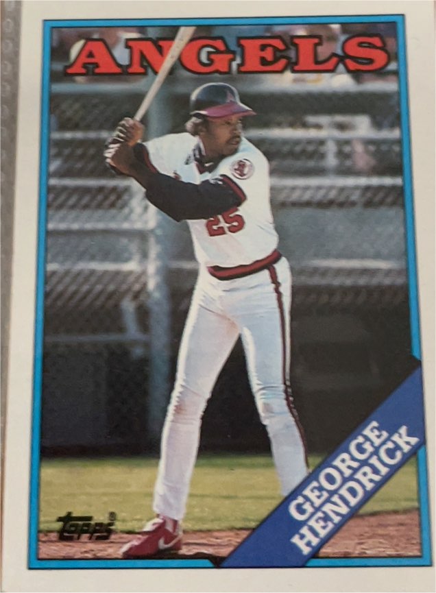 1988 Topps #304 George Hendrick — front