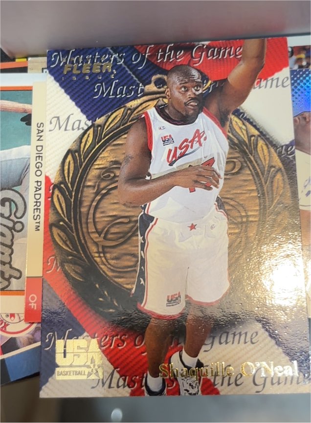 1996 Fleer USA Basketball #36 Shaquille O'Neal — front