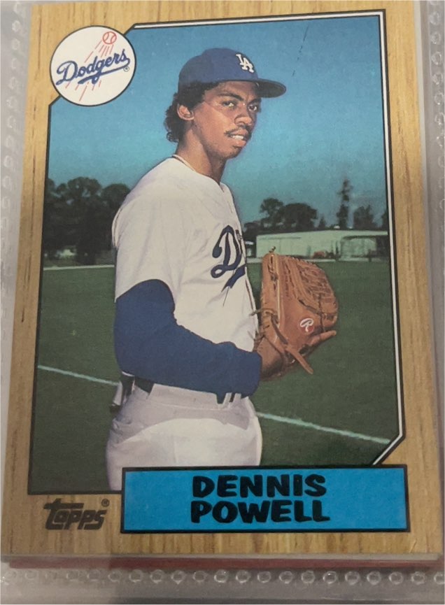 1987 Topps #47 Dennis Powell — front