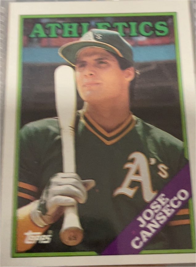 1988 Topps #370 Jose Canseco — front