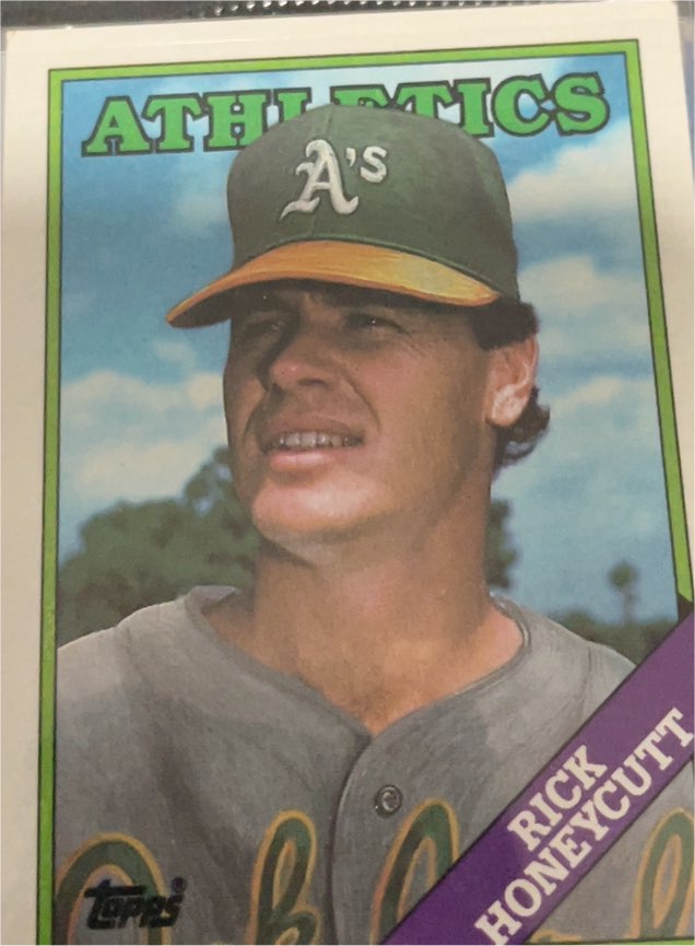 1988 Topps #641 Rick Honeycutt — front