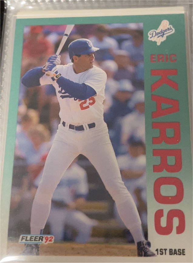 1992 Fleer #462 Eric Karros — front