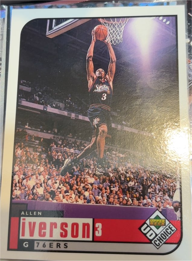 1998-99 Upper Deck UD Choice #105 Allen Iverson — front