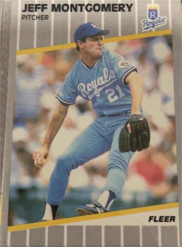 1989 Fleer #288 Jeff Montgomery — front