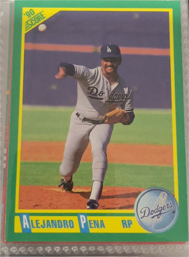 1990 Score #RP Alejandro Pena — front