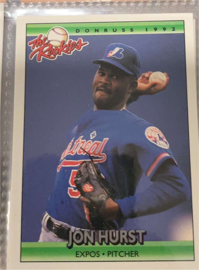 1992 Donruss The Rookies #57 Jon Hurst — front
