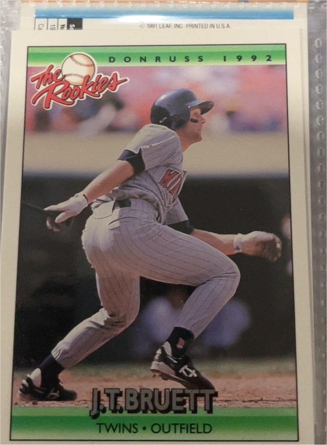 1992 Donruss The Rookies #18 J.T. Bruett — front