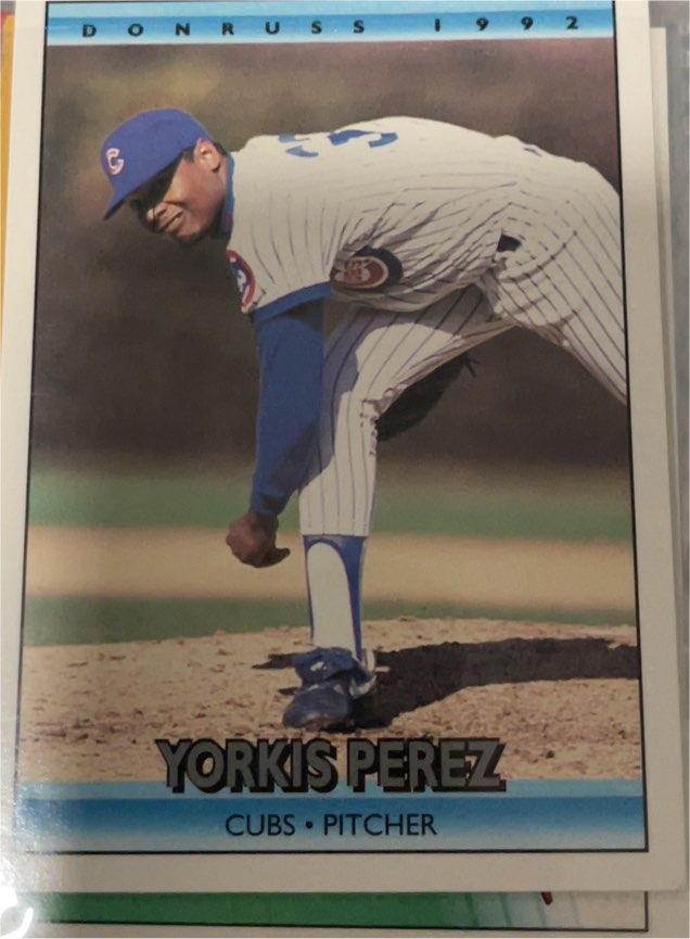 1992 Donruss #754 Yorkis Perez — front