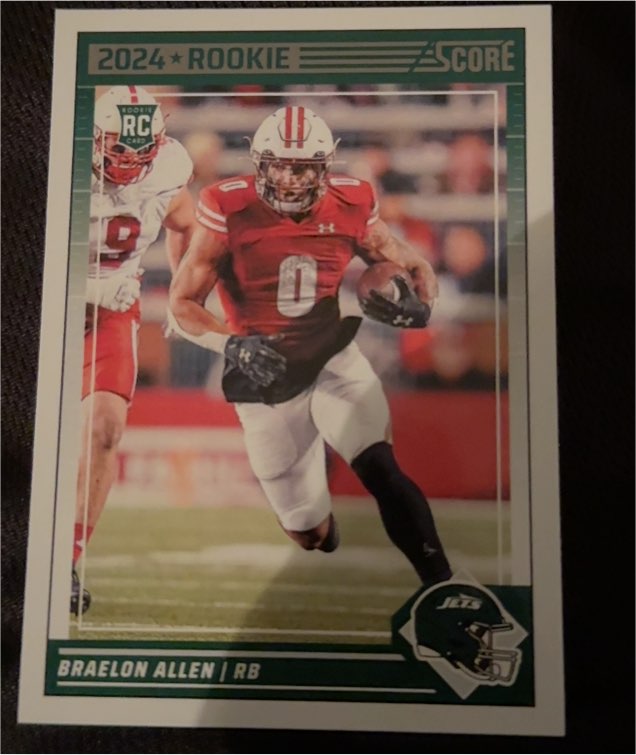 2024 Panini Score #390 Braelon Allen — front