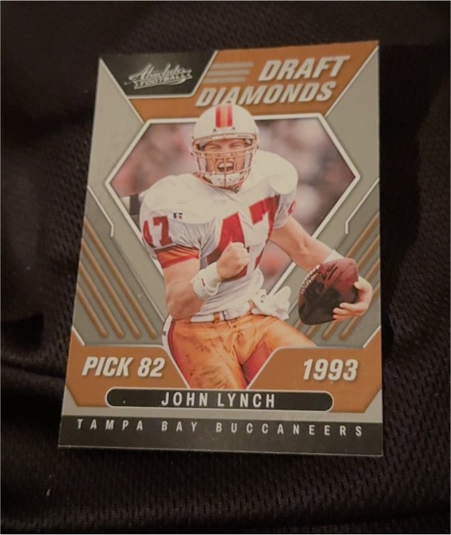 2022 Panini Absolute Football Draft Diamonds #DD-9 John Lynch — front