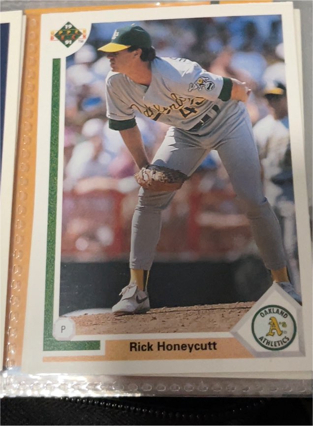 1991 Upper Deck #379 Rick Honeycutt — front