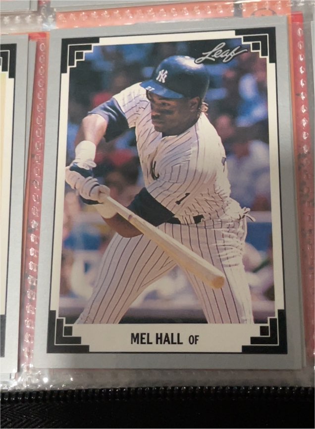 1991 Leaf #unknown Mel Hall — front